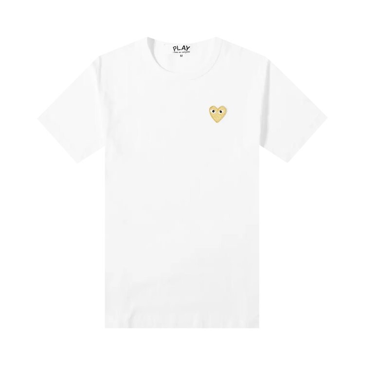 

Футболка Comme des Garçons PLAY Heart Logo Tee 'White', белый