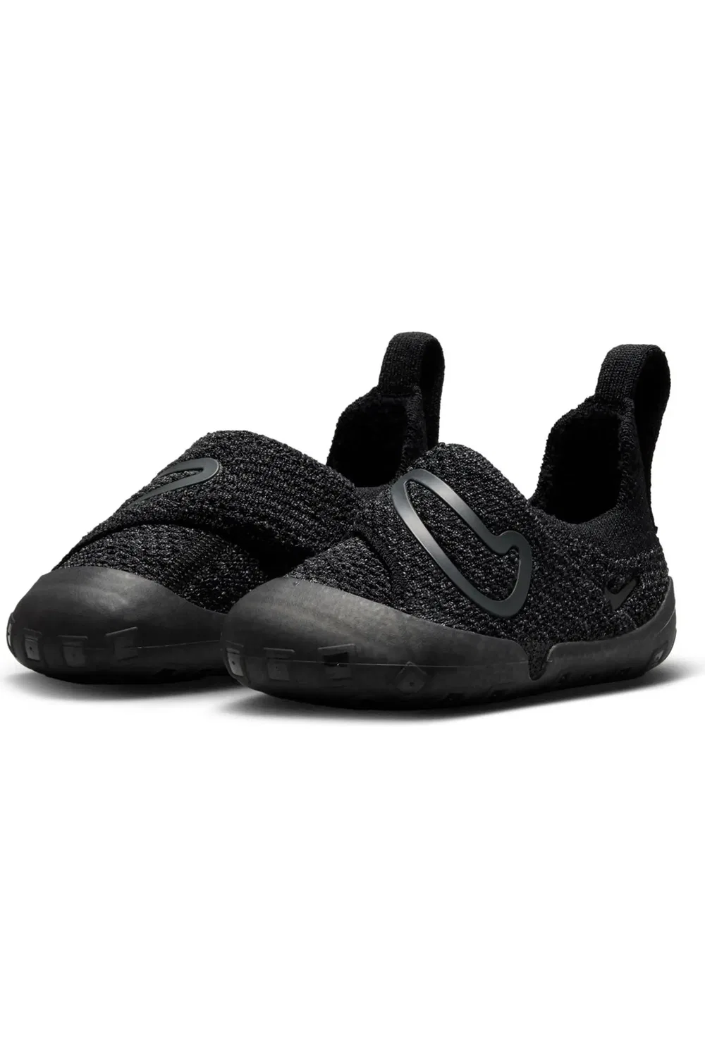 Детские кеды для начинающих ходить с мягким верхом Flyknit Swoosh 1 Nike, 003 Black/Anthra