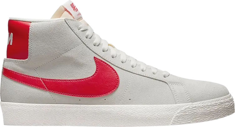 

Кроссовки Nike Zoom Blazer Mid SB 'White University Red', белый, Белый;серый, Кроссовки Nike Zoom Blazer Mid SB 'White University Red', белый