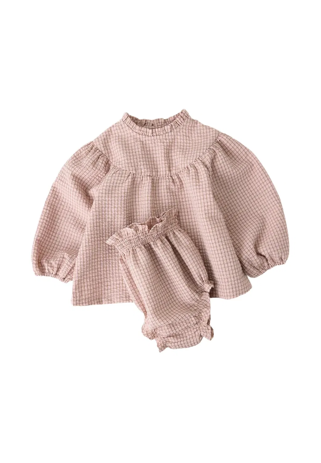 Детское платье-рубашка Mango Kids, Pink