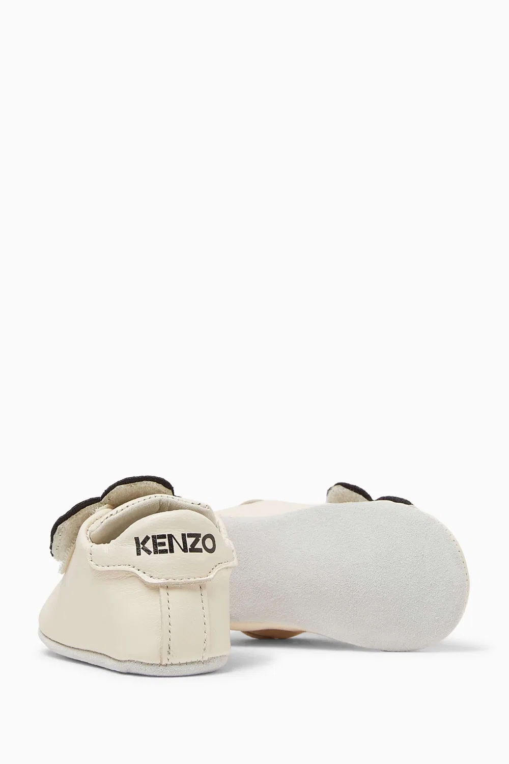 Пинетки с вышивкой цветочным узором KENZO KIDS — фото 3