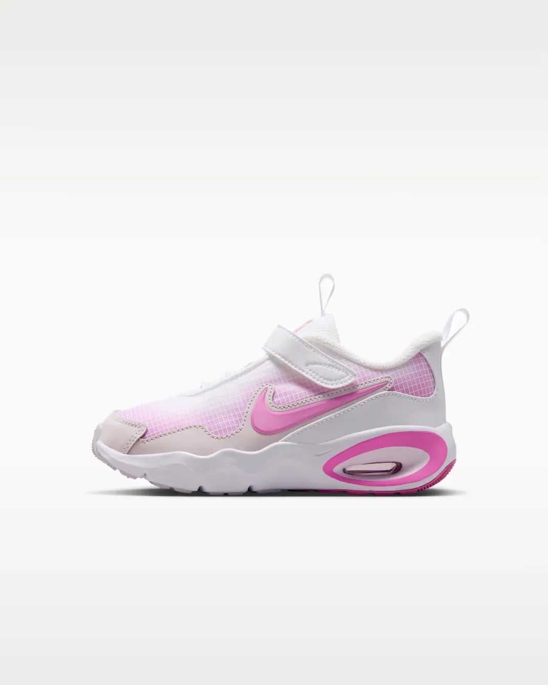 Детские кроссовки Nike Air Max Nova, White/Bleached Lilac/Pink Rise/Playful Pink