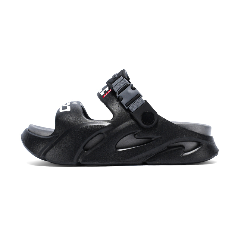 

NANJIREN Пляжные сандалии унисекс оранжево-черно-серые, цвет Black Gray