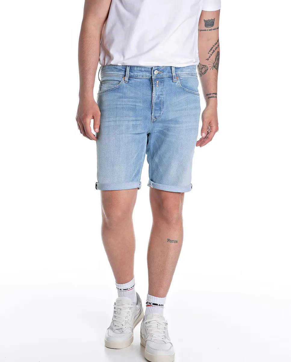 

Бермуды мужские ковбойские с карманами Replay, светло-голубой