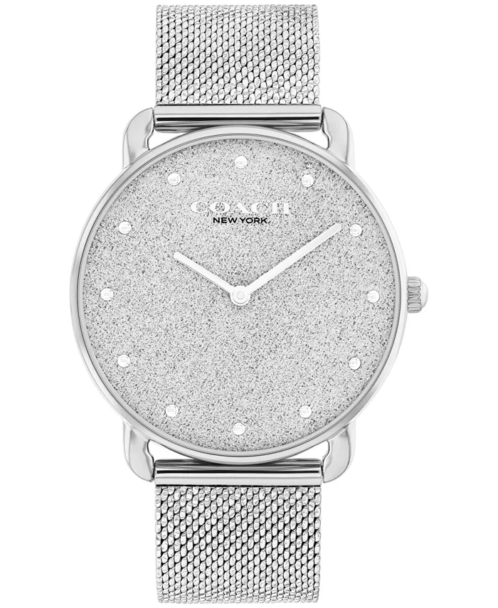 

Женские часы Elliot с серебристым браслетом из нержавеющей стали, 36мм Coach