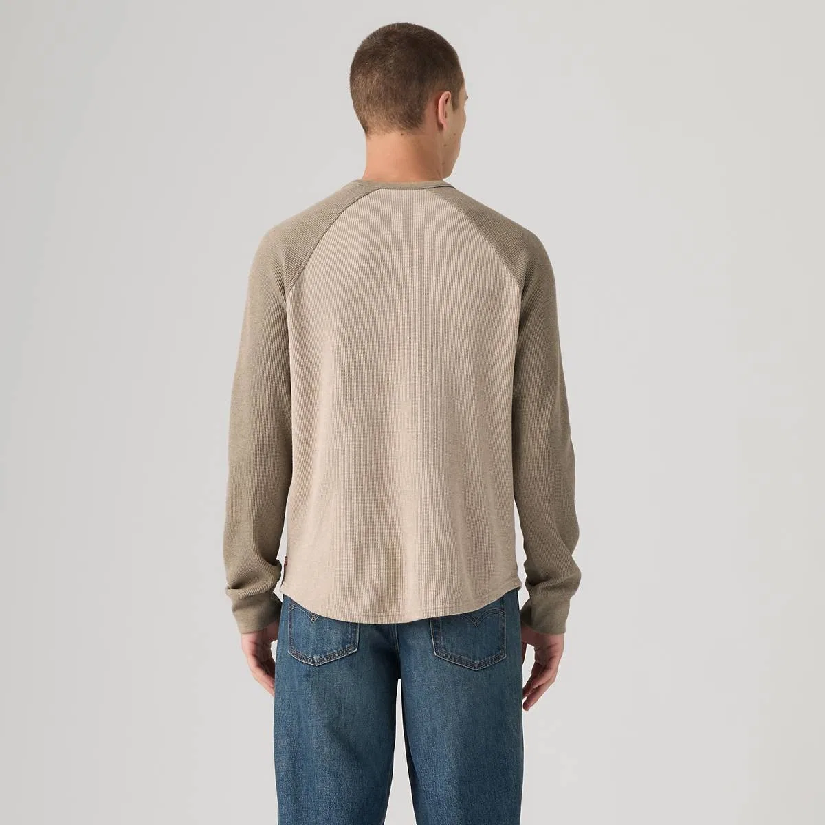 Термофутболка с длинными рукавами и рукавами реглан Levi's, Raglan Block Brindle Heather - Multi-Color — фото 4