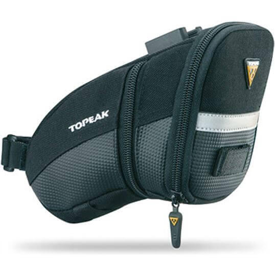 Седельная сумка Aero Wedge Pack TOPEAK, черный / черный / черный - фото