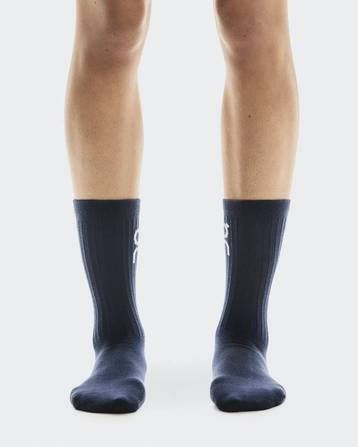 Детские высокие носки с логотипом, комплект из 3 пар, Logo Sock High 3P, On, Navy — фото 2