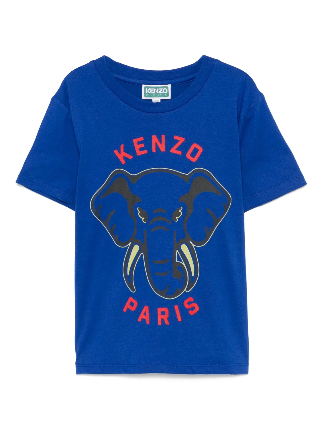 Футболка с принтом слона Kenzo, синий