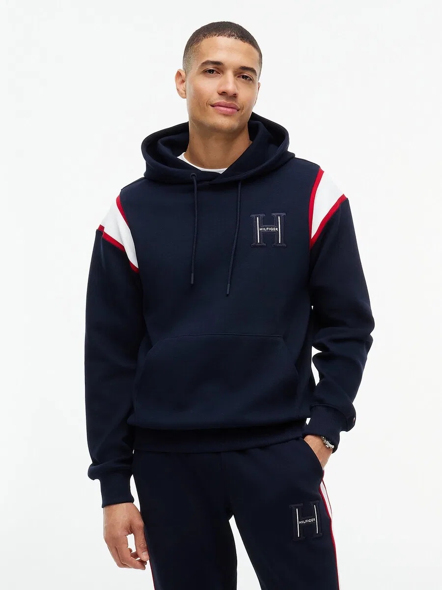Толстовка TOMMY HILFIGER 'Varsity' темно-синего цвета — фото 2