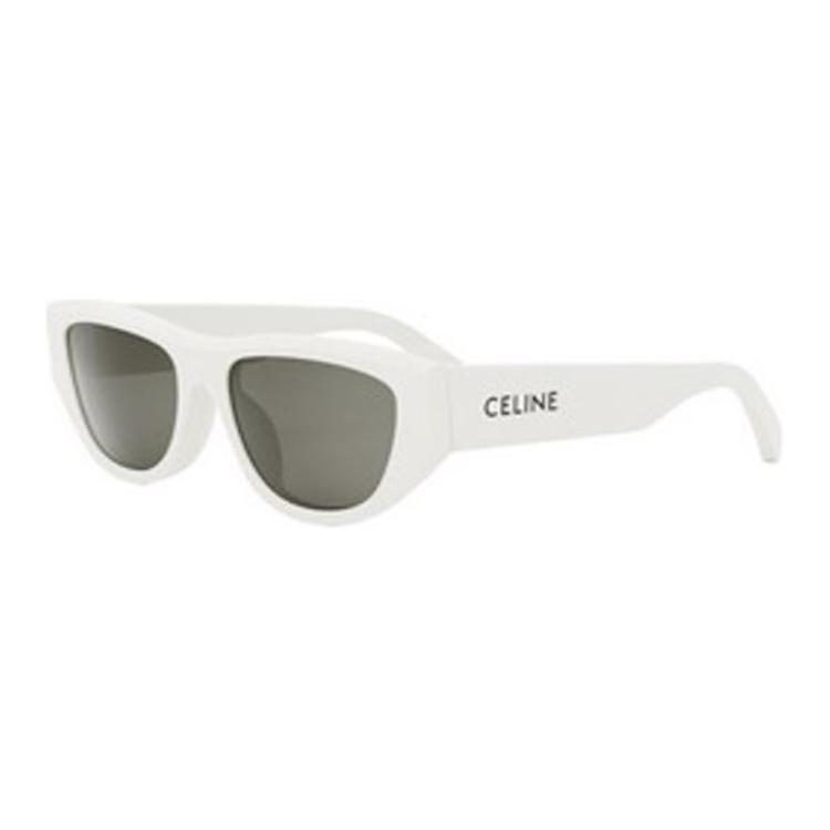 CELINE Солнцезащитные очки овальной формы для женщин белого цвета Subject To Official Website, White — фото 2