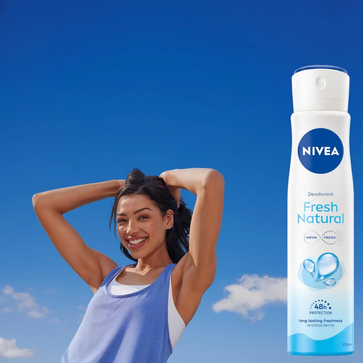 Дезодорант-аэрозоль NIVEA Fresh Natural, 5x250 мл — фото 2