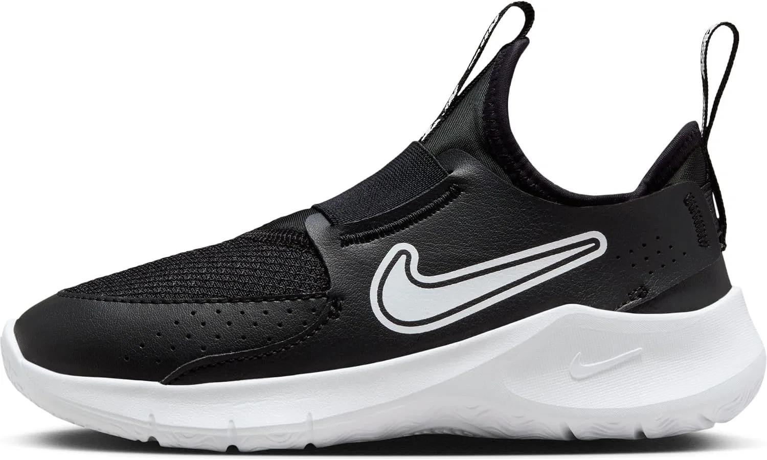 Детские кроссовки с шнуровкой Flex Runner 3 Nike, Black/White