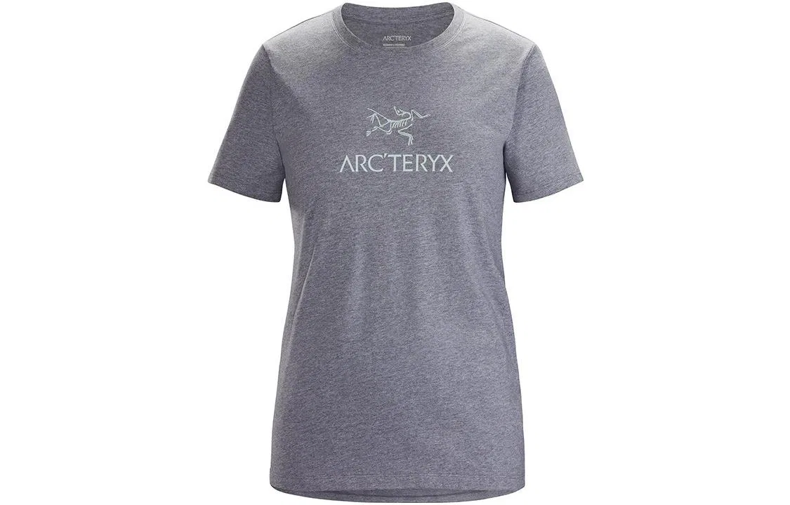 Женская футболка с круглым вырезом прямого кроя Arcteryx, Masset Heather/Gray/Blue