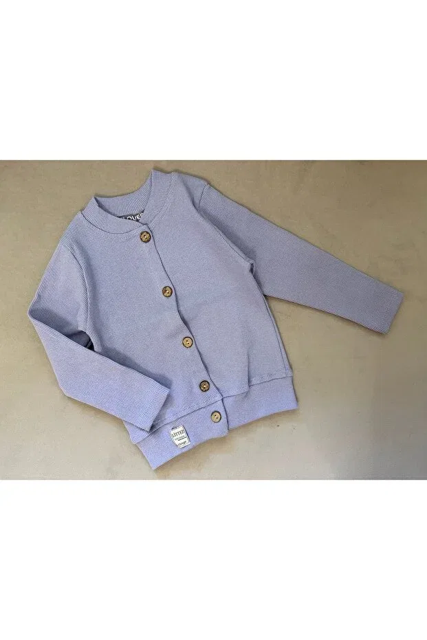 Детский кардиган на пуговицах для девочек Basics Santralbebe, Purple
