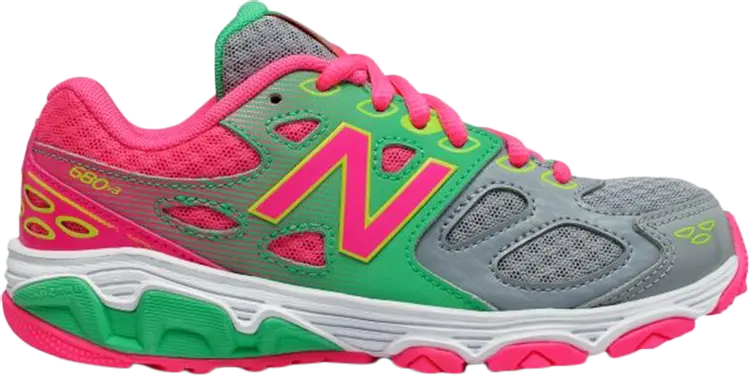 

Кроссовки New Balance 680v3 Kids Wide 'Grey Pink', серый