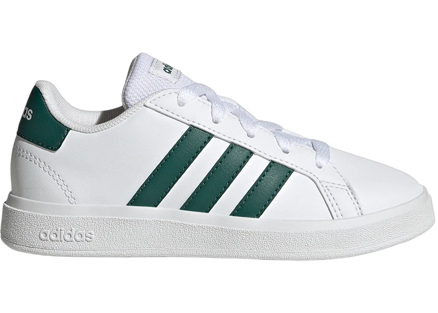 Детские кроссовки Lifestyle Adidas Grand Court, Cloud White/Collegiate Green/Cloud White