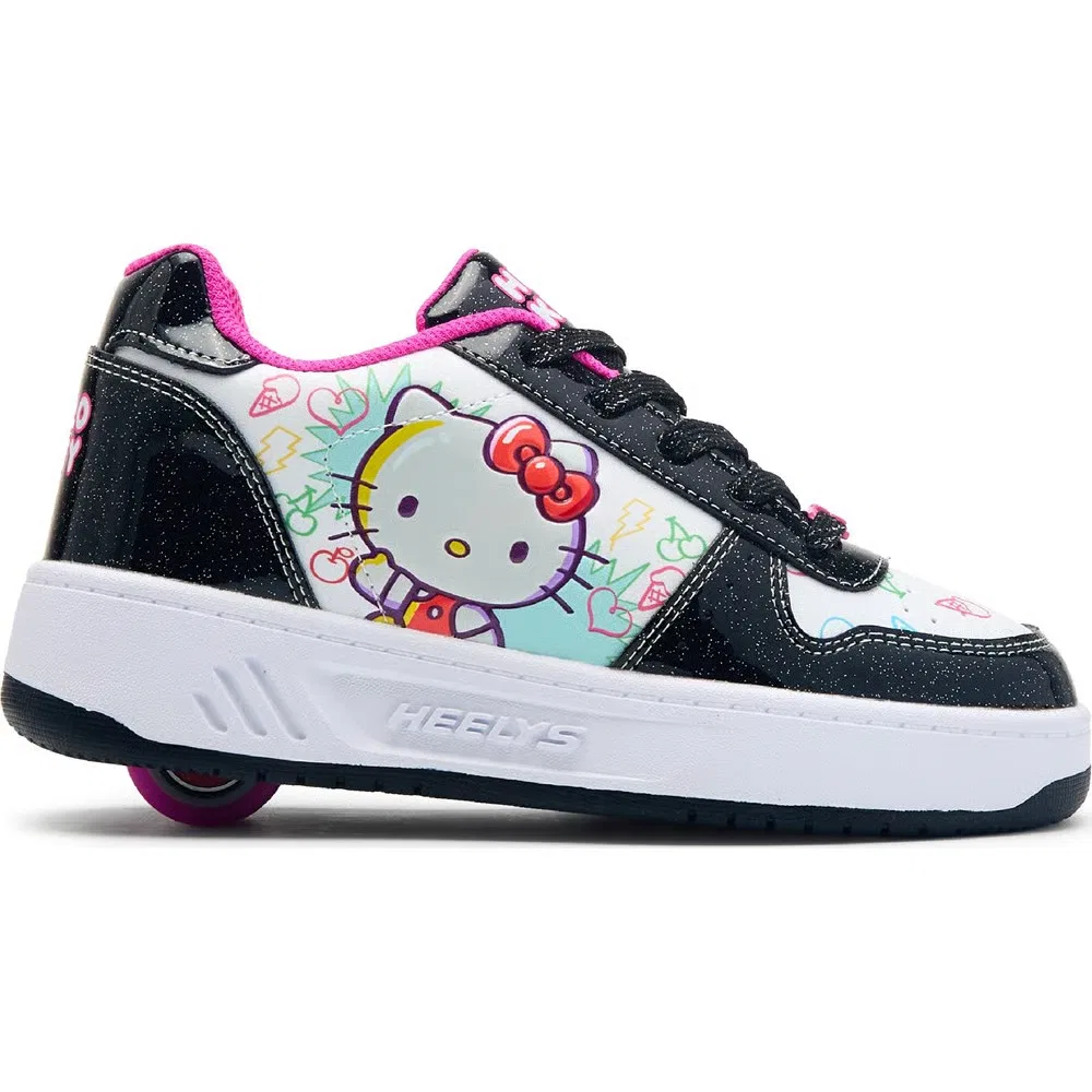Детские скейт-кроссовки Hello Kitty Kama Heelys, Black/White Hello Kitty — фото 2