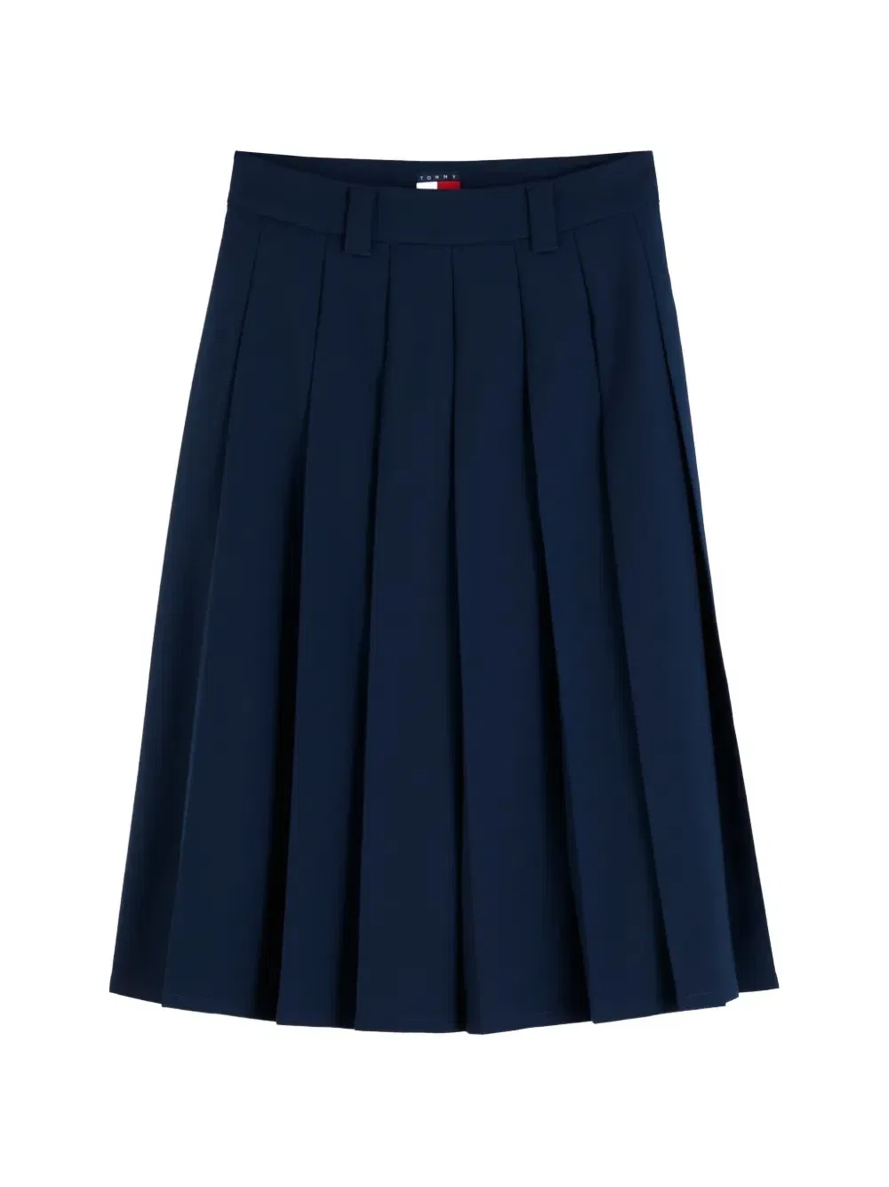 Плиссированная юбка-миди А-силуэта Tommy Hilfiger, синий