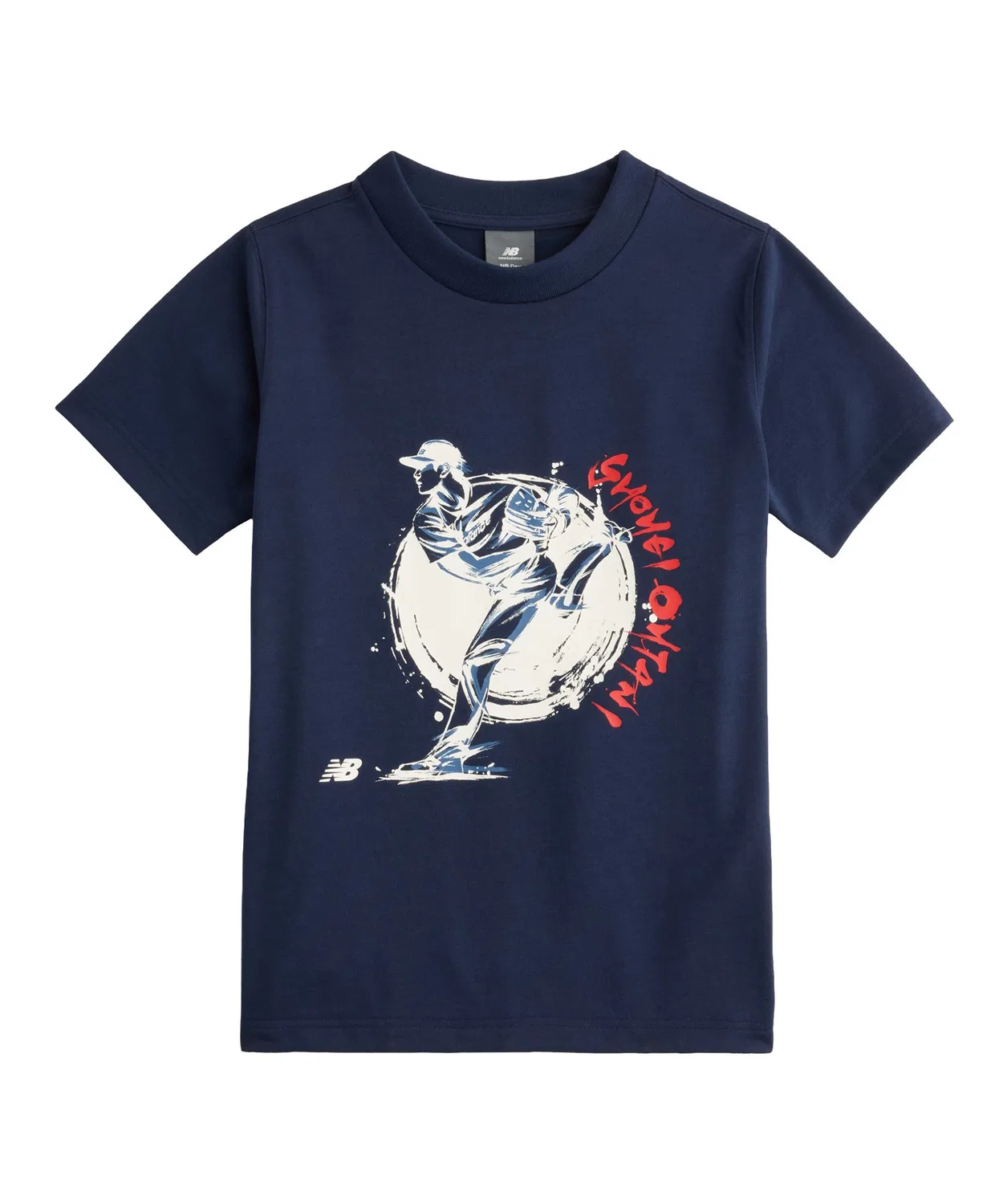 Детская футболка с принтом Always on Logo New Balance, Navy