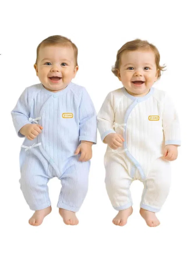 Боди-комбинезон из хлопка комплект 2 предмета Babyprints, синий