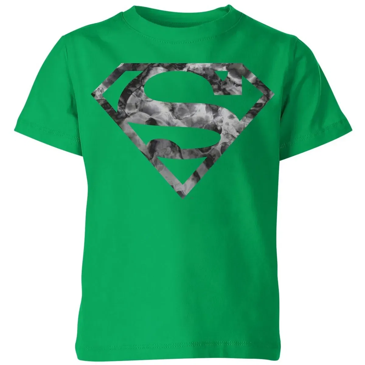 Детская футболка с принтом Marble Superman Logo Zavvi, Green — фото 2