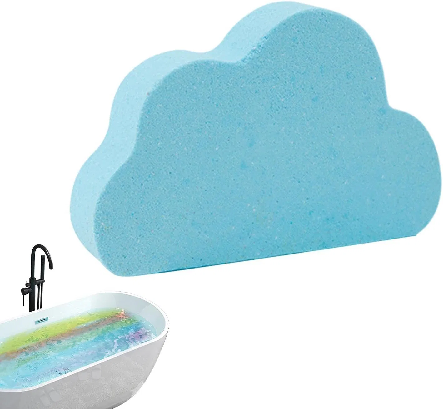 Бомбочка для ванны Regenbogen-Farbige Brausebadekugeln, 1 шт., Blau Generisch