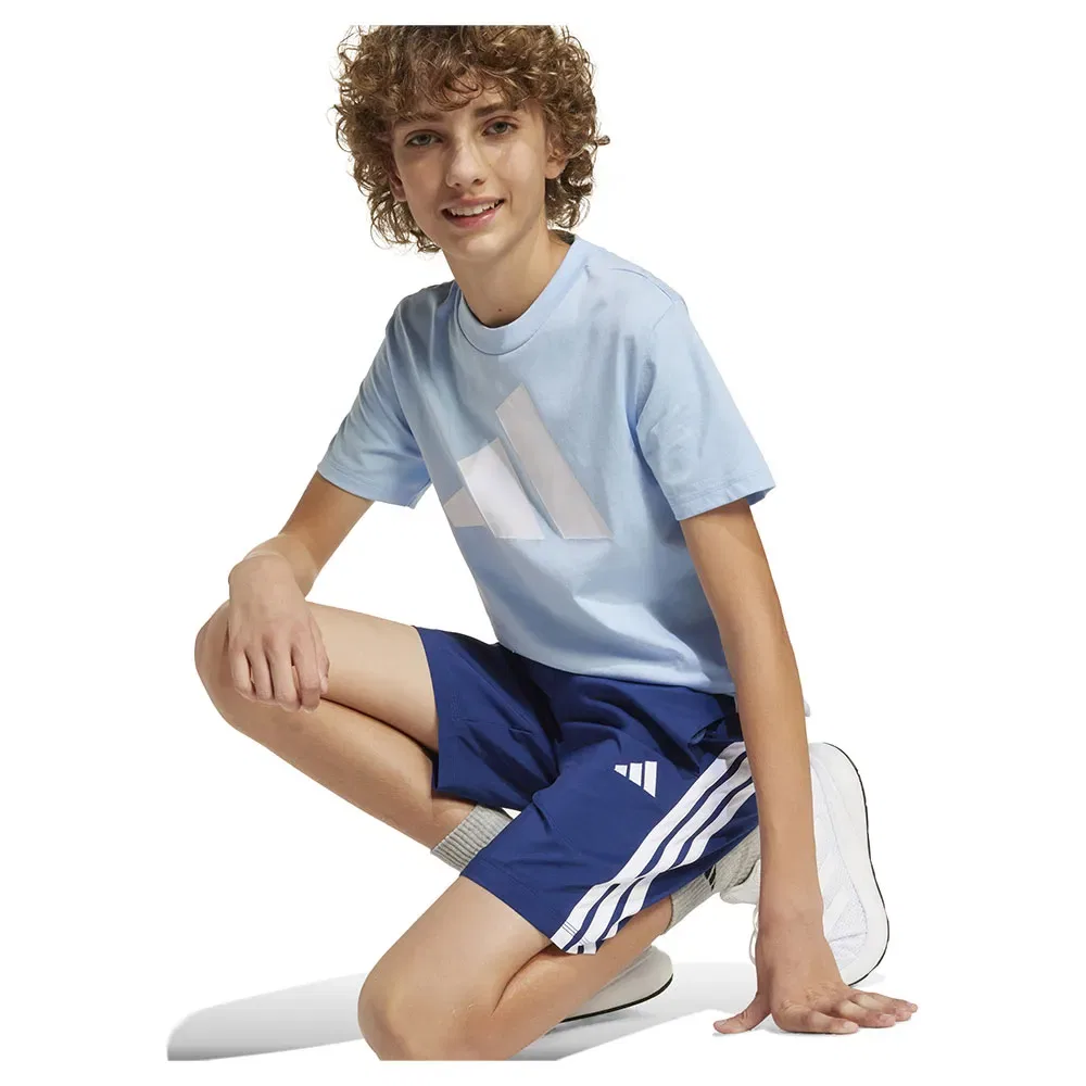 Шорты Climacool 3 Stripes Adidas, синий — фото 4