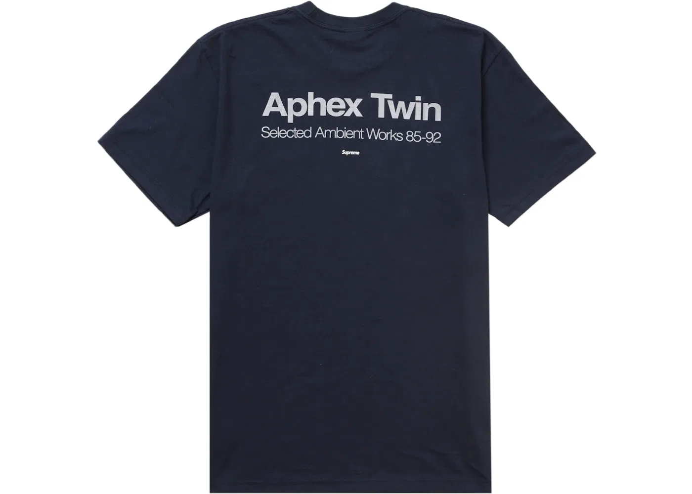 Мужская футболка с принтом Supreme Aphex Twin Ambient Works Tee, Navy — фото 2