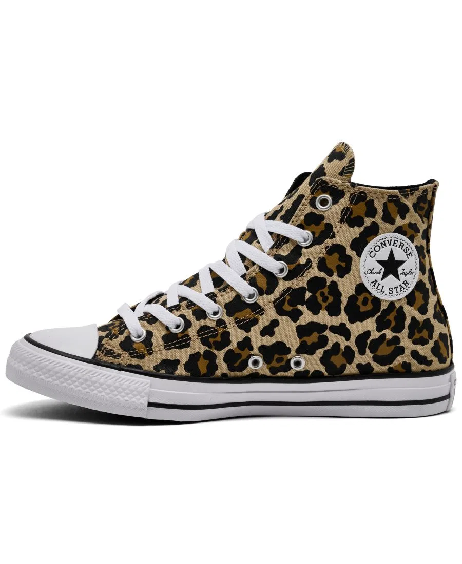Кеды высокие с леопардовым принтом Chuck Taylor All Star Converse, Hay Day Black — фото 2