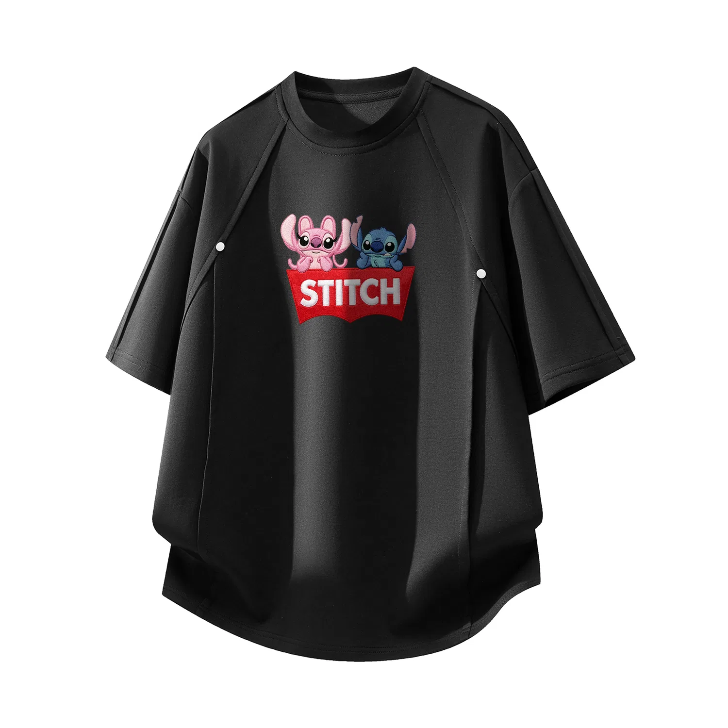 Детская футболка с принтом Disney, Unisex Crew Neck Moderate Other, Disney, Gray — фото 3