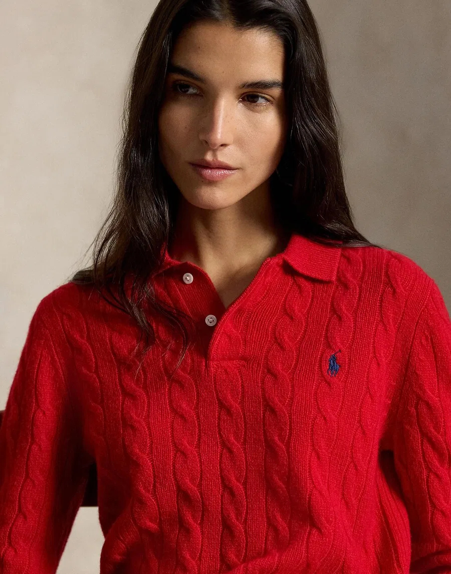 Свитер Polo Ralph Lauren красного цвета — фото 3