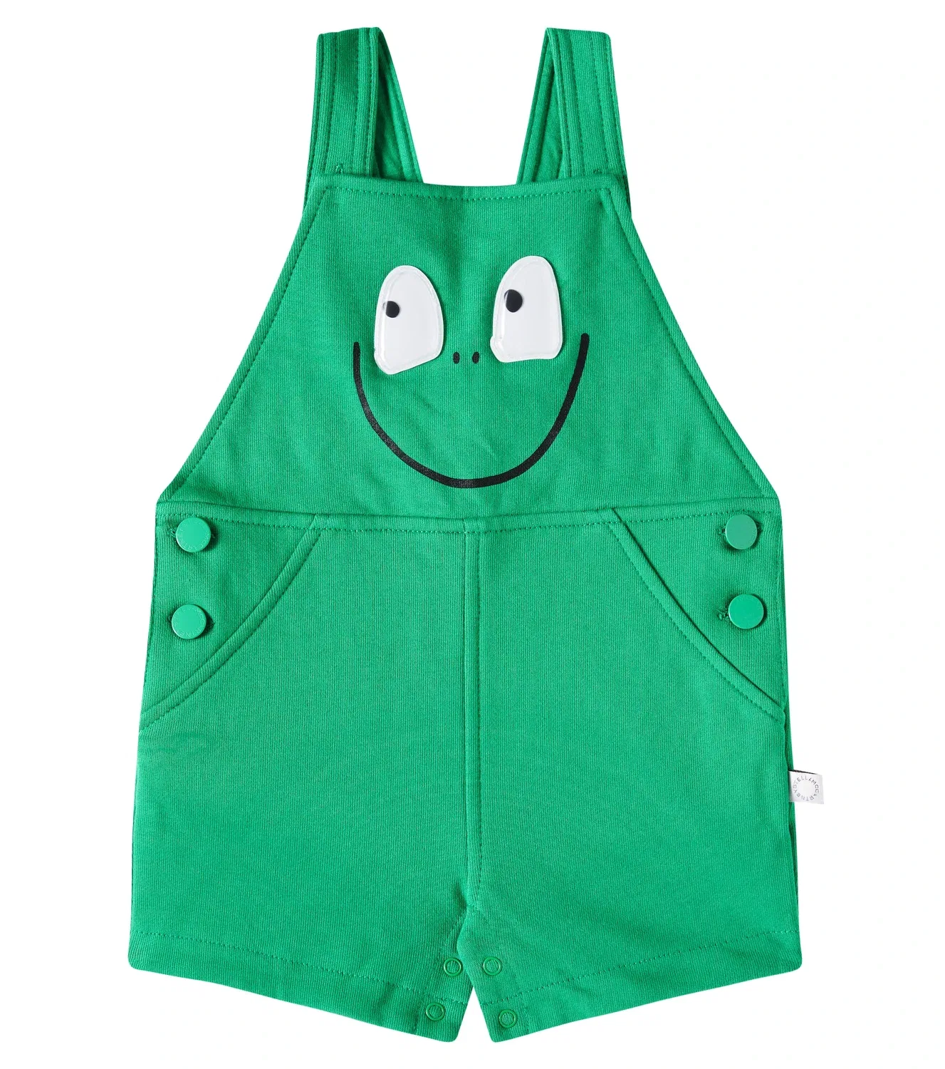 Комбинезон с лягушкой Stella Mccartney Kids, зеленый