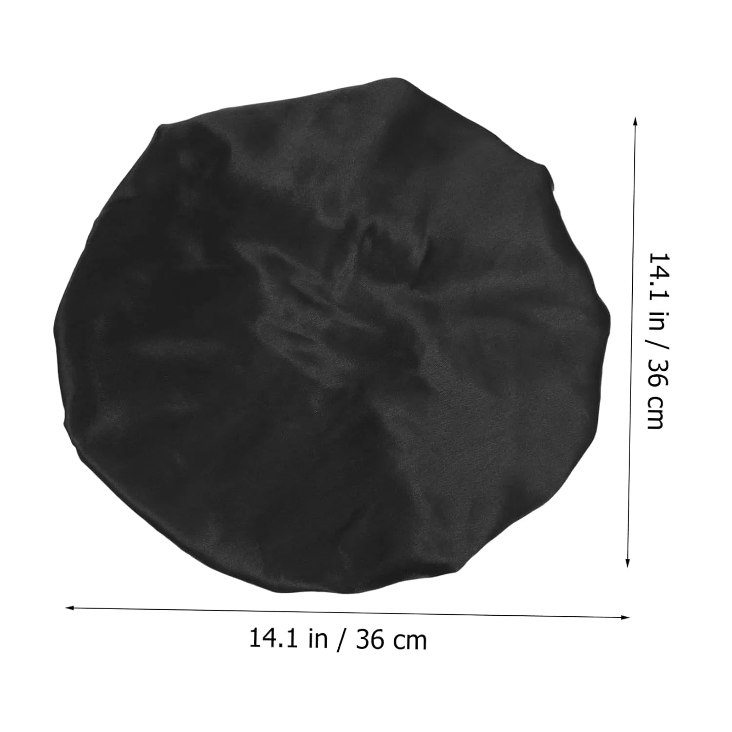 Шапочка для душа из полиэстера FOMIYES, 5 шт, 36x36 см, Schwarz — фото 4