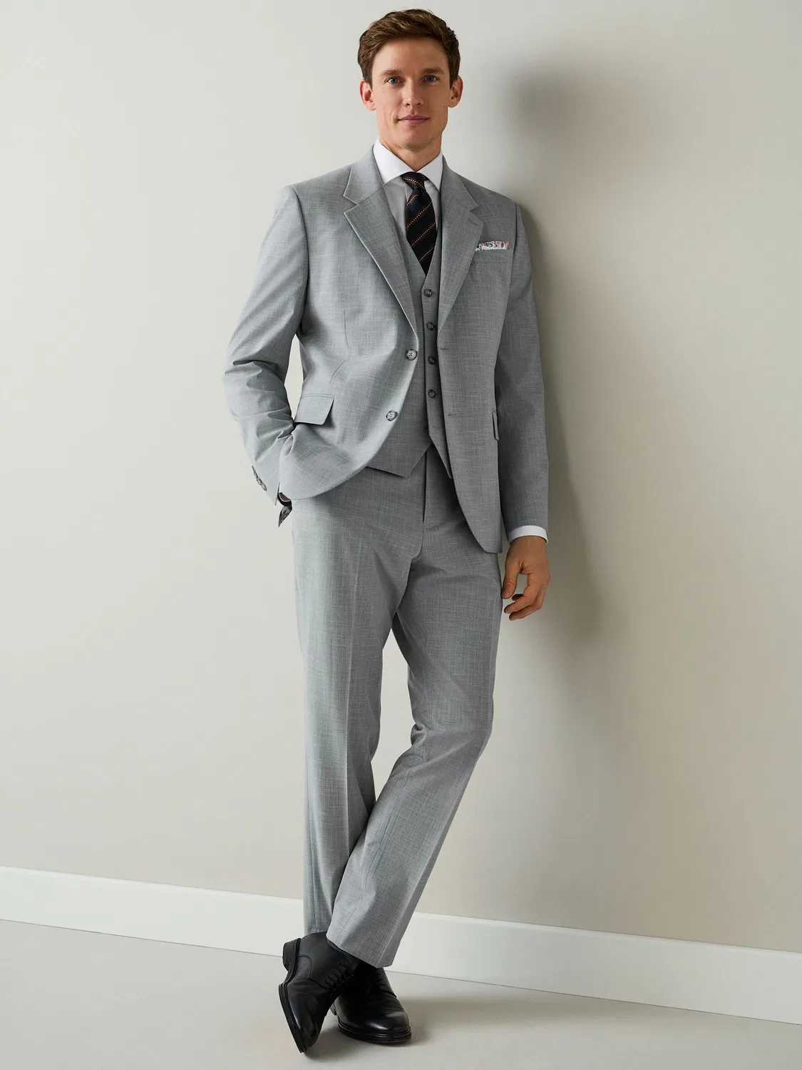 Пиджак Slim Fit Motionflex Next, светло-серый — фото 2
