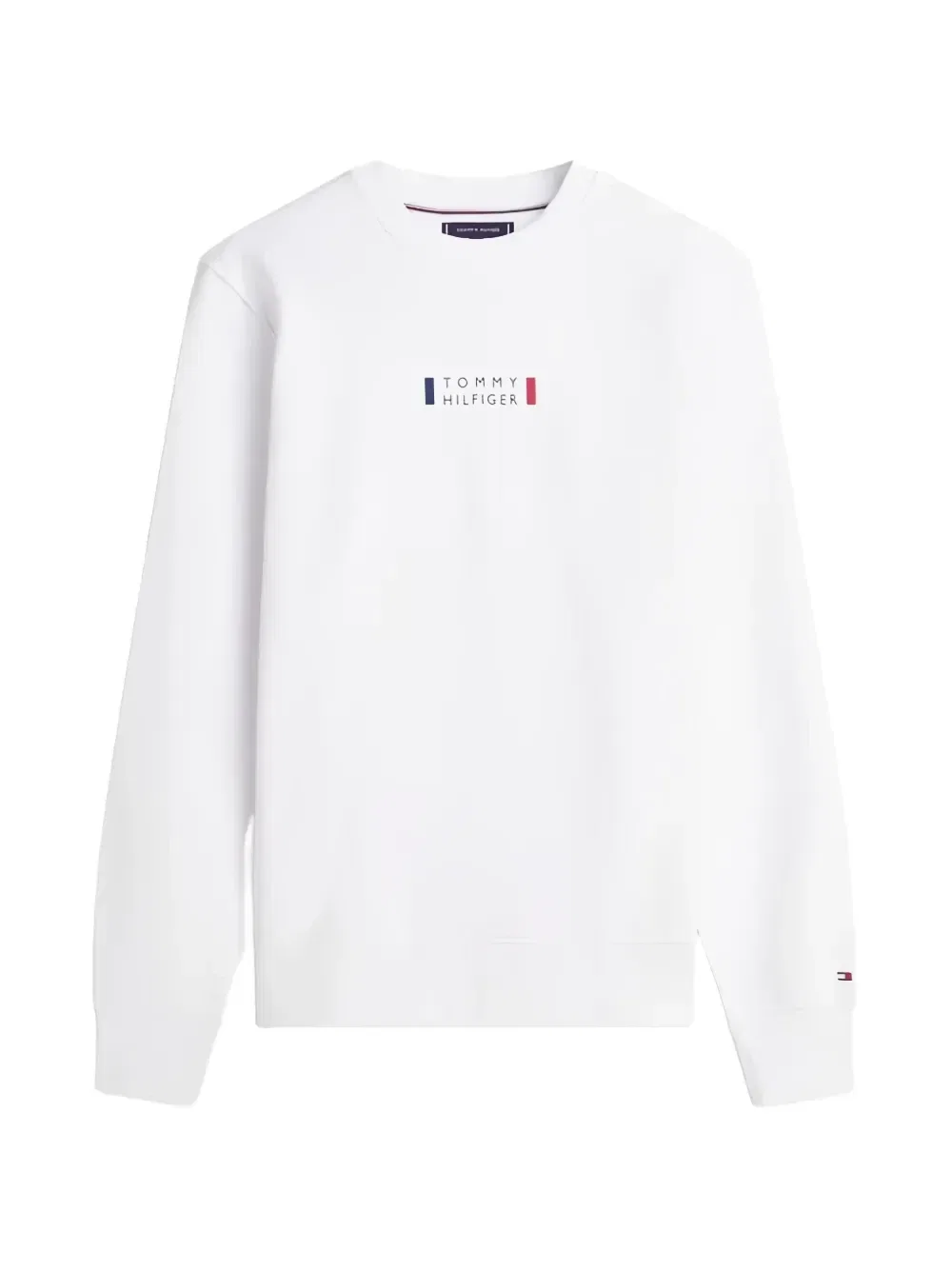 Хлопковый свитер с логотипом Tommy Hilfiger, белый