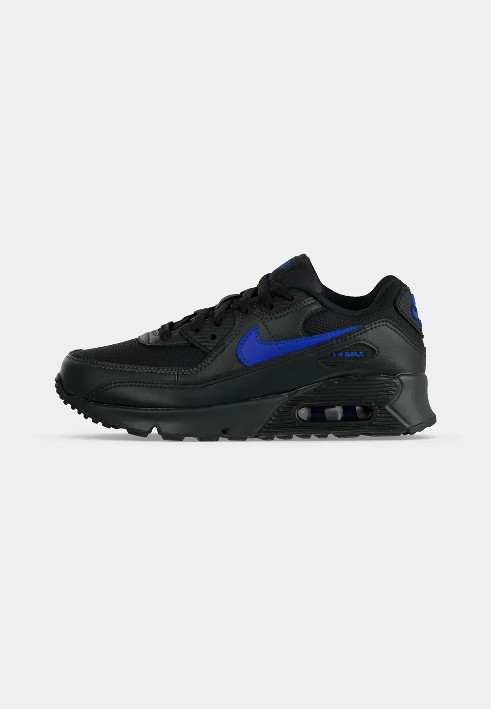 Кроссовки Air Max 90 Lace унисекс Nike Sportswear, Black/Racer Blue/Dark Smoke Grey — фото 2