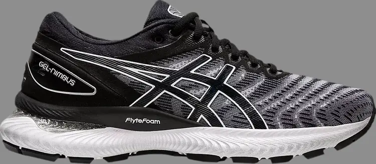 

Лимитированные кроссовки wmns gel nimbus 22 'white black' Asics, черный