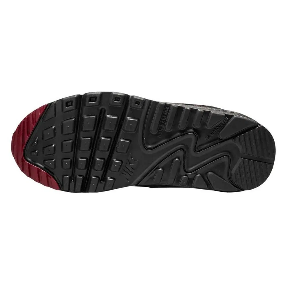 Детские кроссовки для мальчиков с амортизацией Air Max 90 LTR NIKE, Anthracite Black Team Red 022 — фото 4