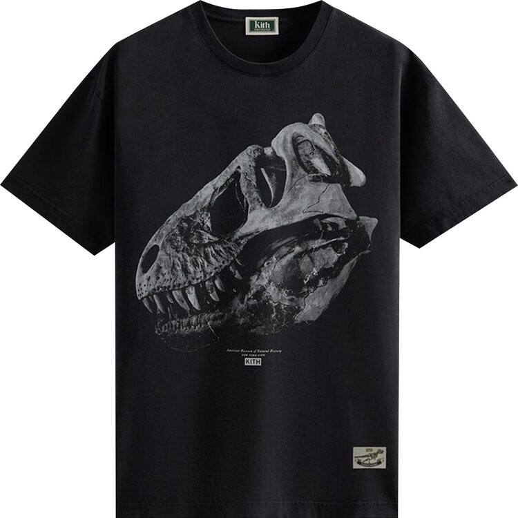 

Футболка Kith For AMNH T-Rex Vintage Tee 'Black', черный