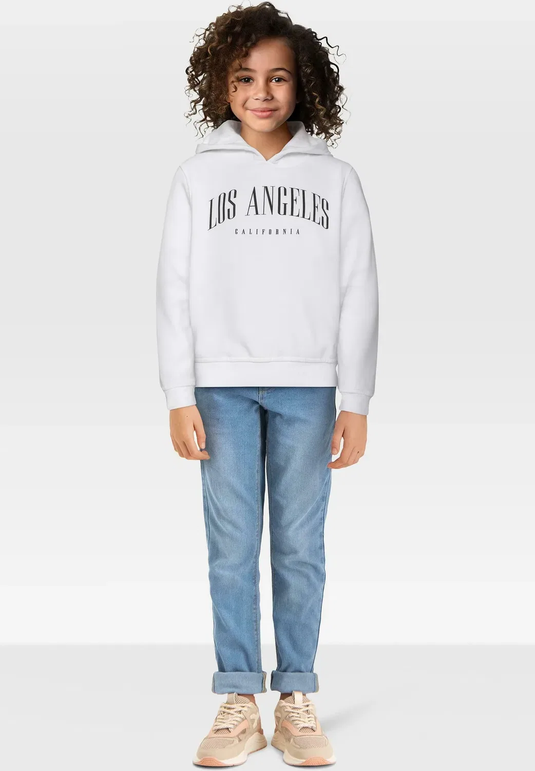 Комплект из 2 шт. Langarm Los Angeles New York - толстовка с капюшоном Urban Classics, Black White