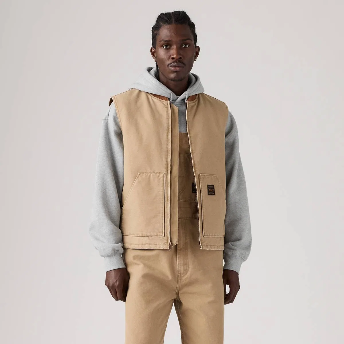 Брезентовый жилет Sansome Levi's, Tiger'S Eye - Brown — фото 3