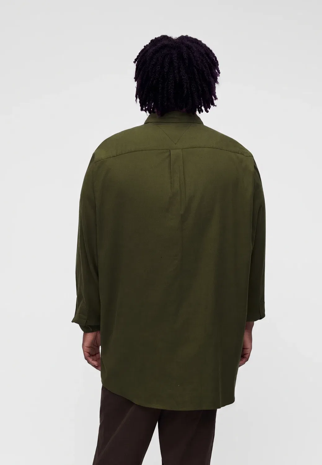 Однотонная - рубашка Tommy Hilfiger, Huntsman Green — фото 3