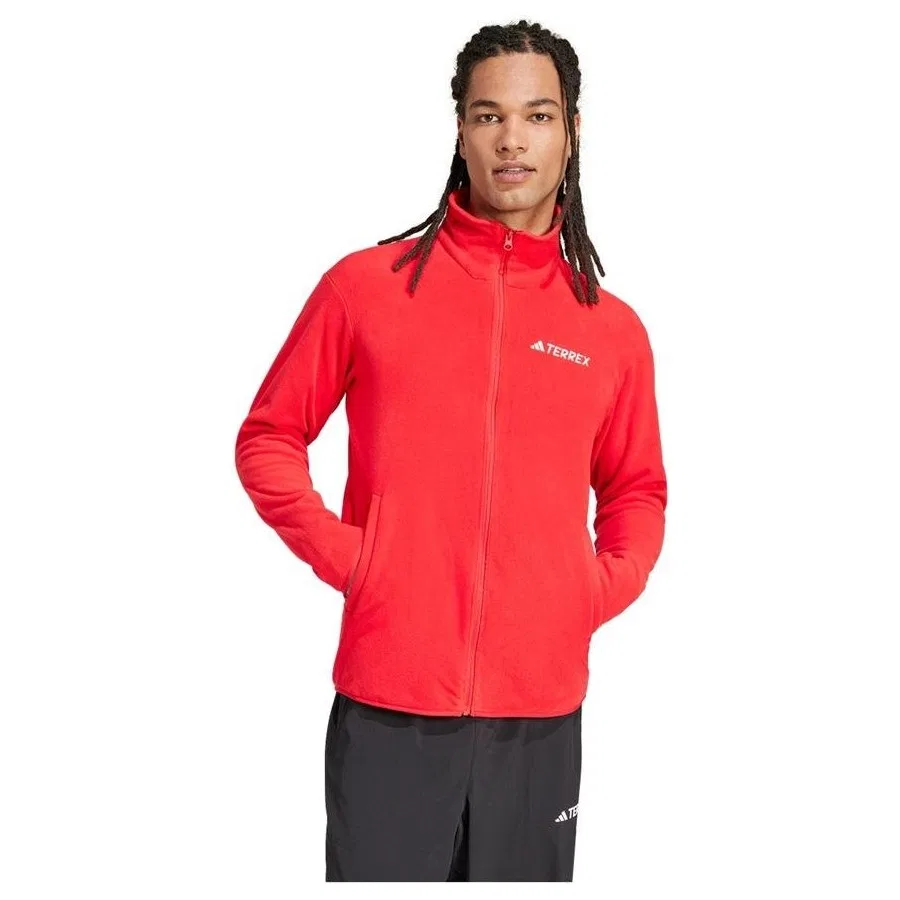 Мужская куртка adidas MT Ess Fz Fl JP0799, Красный — фото 3
