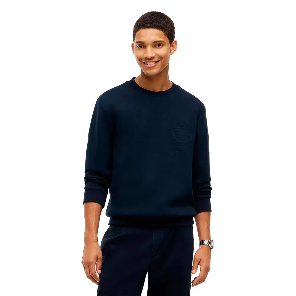 Мужской свитшот с фактурным плетением Tommy hilfiger, Blue