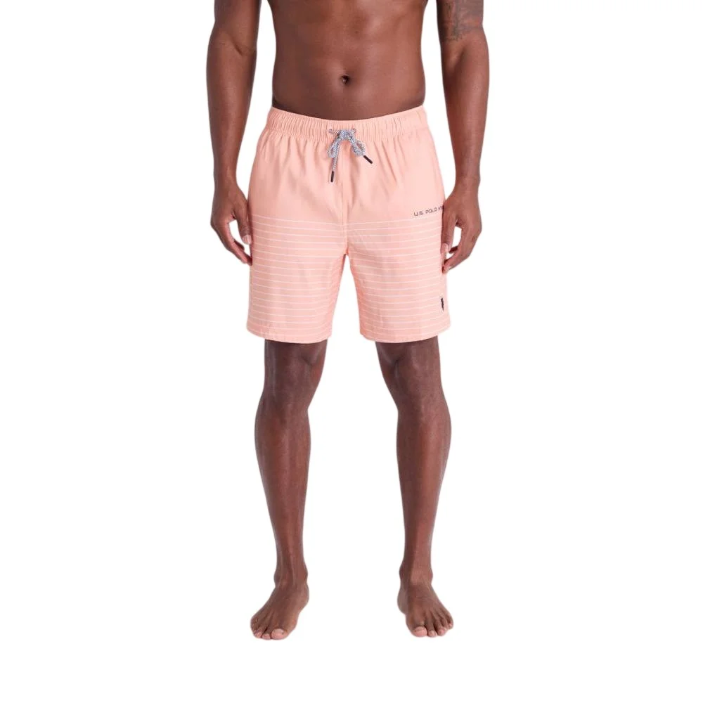 Мужские шорты для плавания U.S. Polo Assn. 7" Pin Stripe, персиковый