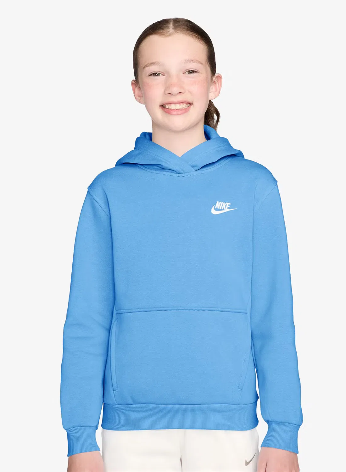 Худи из флиса с капюшоном Youth Club Fleece Nike, синий