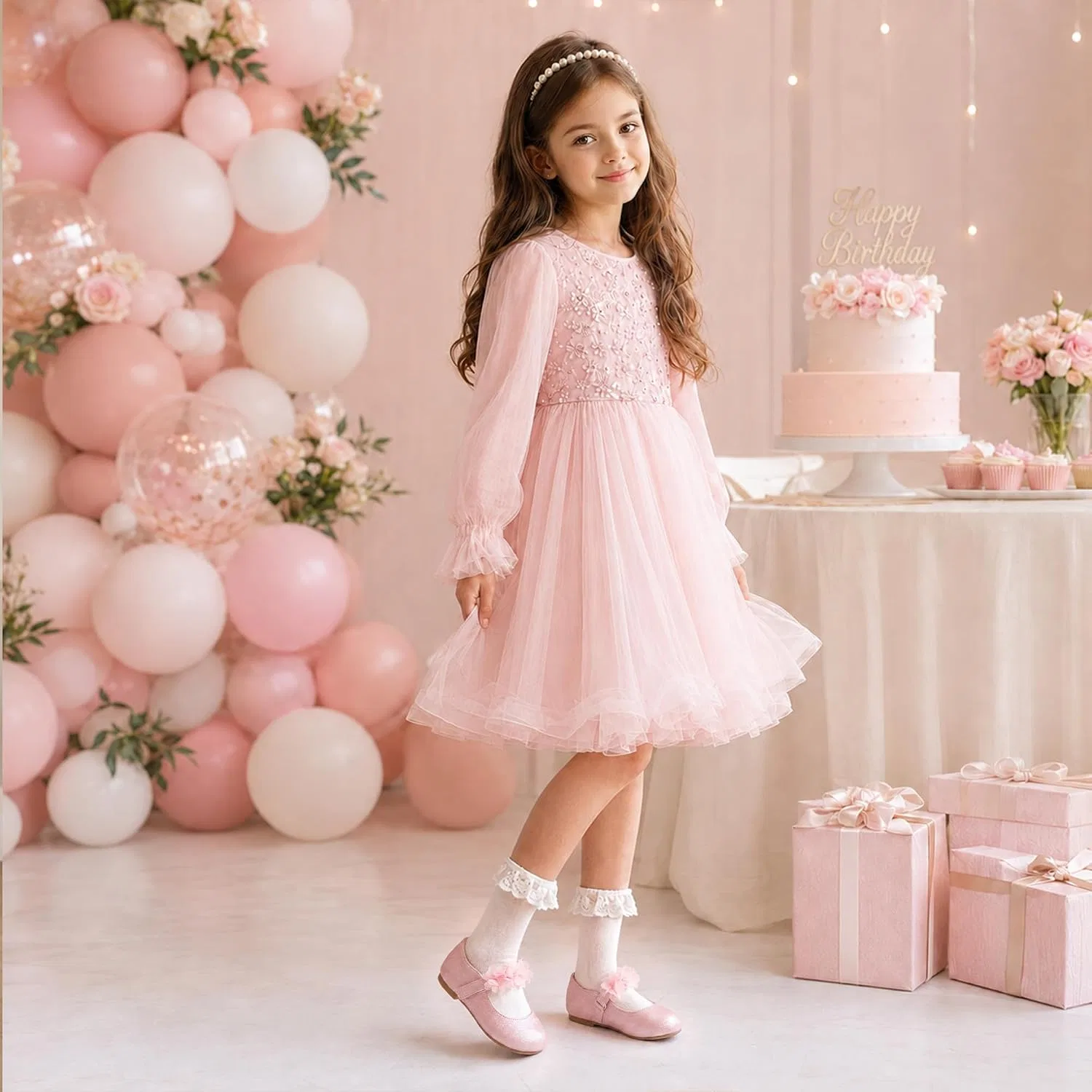 Детские туфли Мэри Джейн для девочек shoeslocker, Pink — фото 2