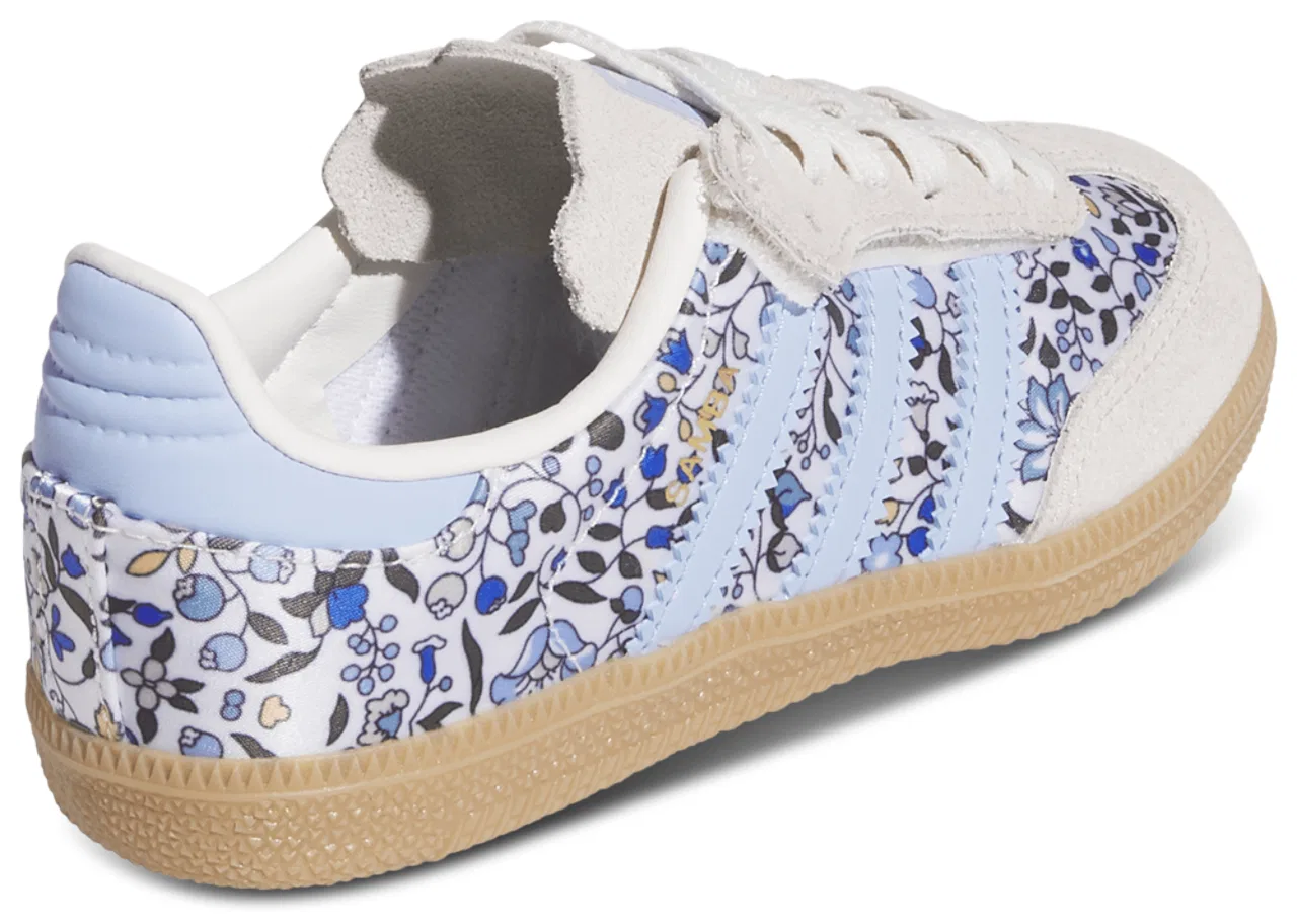Детские кроссовки для мальчиков с цветочным принтом Originals x Liberty London Samba Elastic Lace Adidas, Supplier Colour/Off White — фото 3