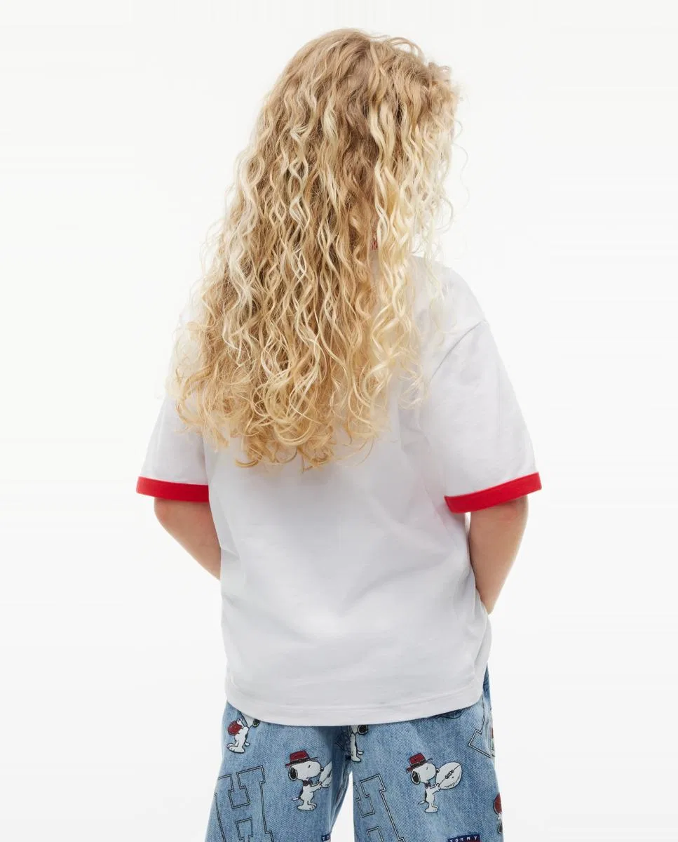 Детская футболка с коротким рукавом, Logo Snoopy, Tommy Hilfiger, белый — фото 2